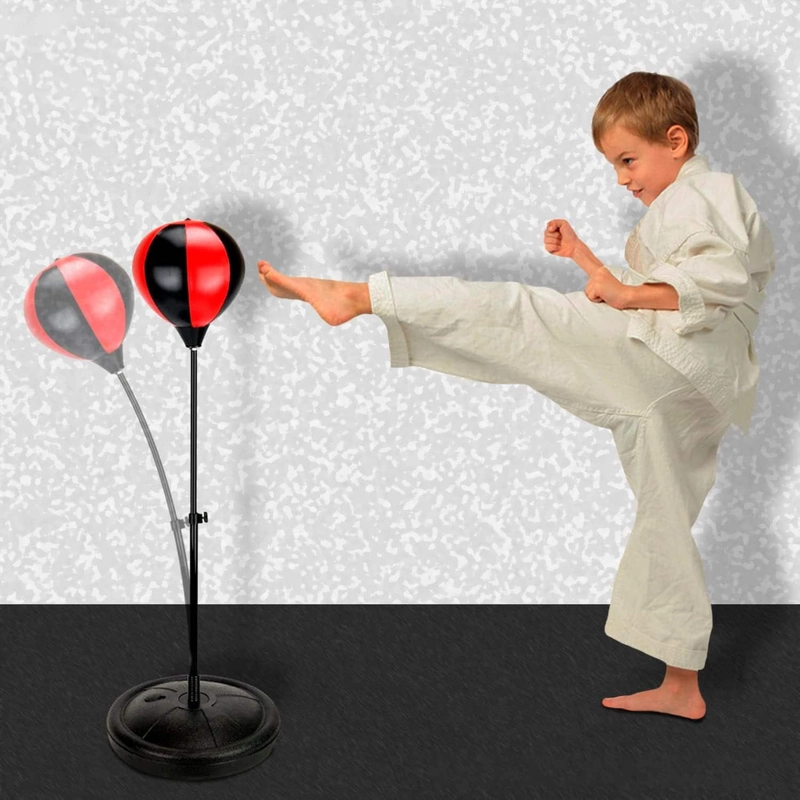 JUGUETE KIT BOXEO IMPORTCLICK BASE NEGRO ROJO - 5