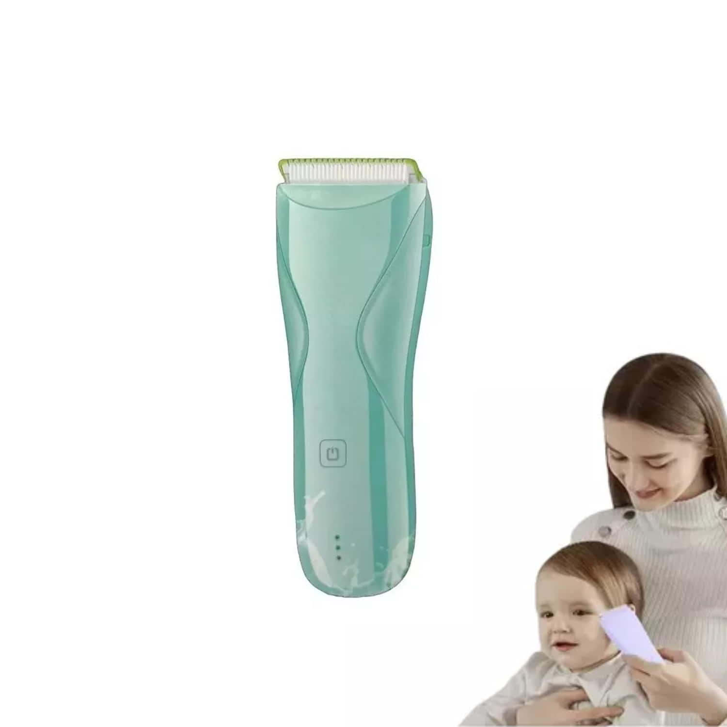 MAQUINA CORTA PELO IMPORTCLICK INF.122 BEBE INALÁMBRICO VERDE - 2