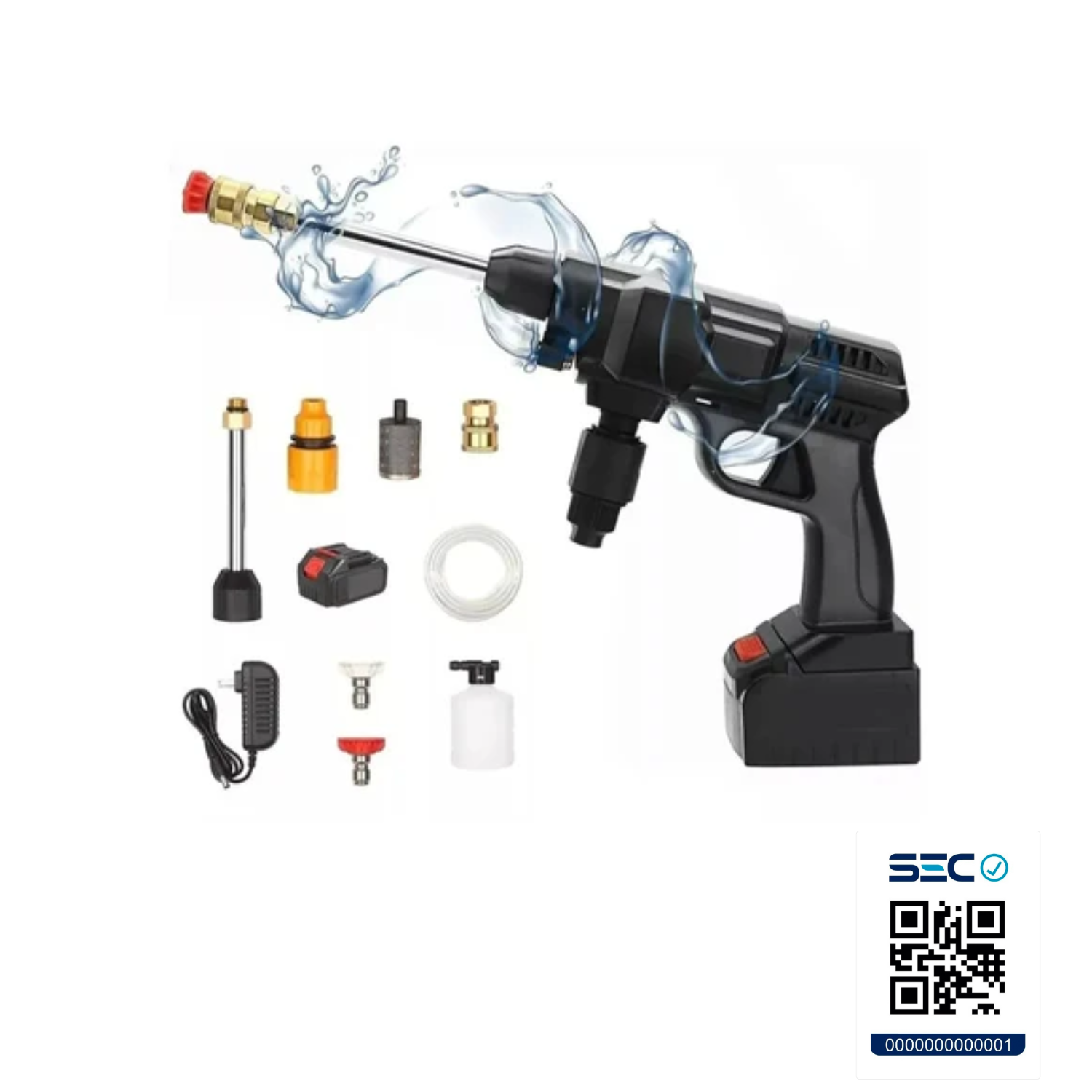 PISTOLA LAVADO IMPORTCLICK HER.50 HIDRO LAVADORA INALÁMBRICA ALTA PRESIÓN 1500 W - 7