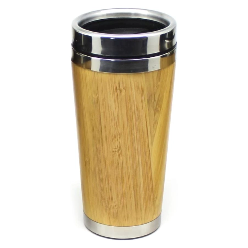 MUG TERMO BAMBÚ ACERO INOXIDABLE 420 ML - 1