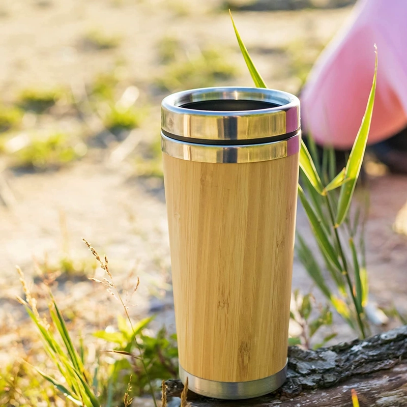 MUG TERMO BAMBÚ ACERO INOXIDABLE 420 ML - 5