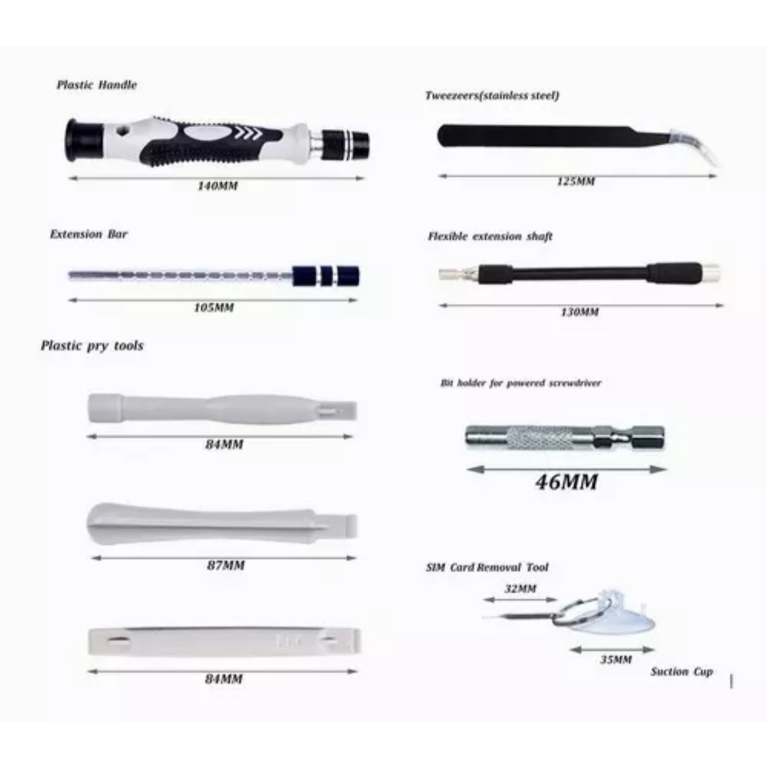 SET HERRAMIENTAS IMPORTCLICK DESTORNILLADORES HER.33 135 PIEZAS PRECISION PROFESIONAL 135 EN 1 - 6