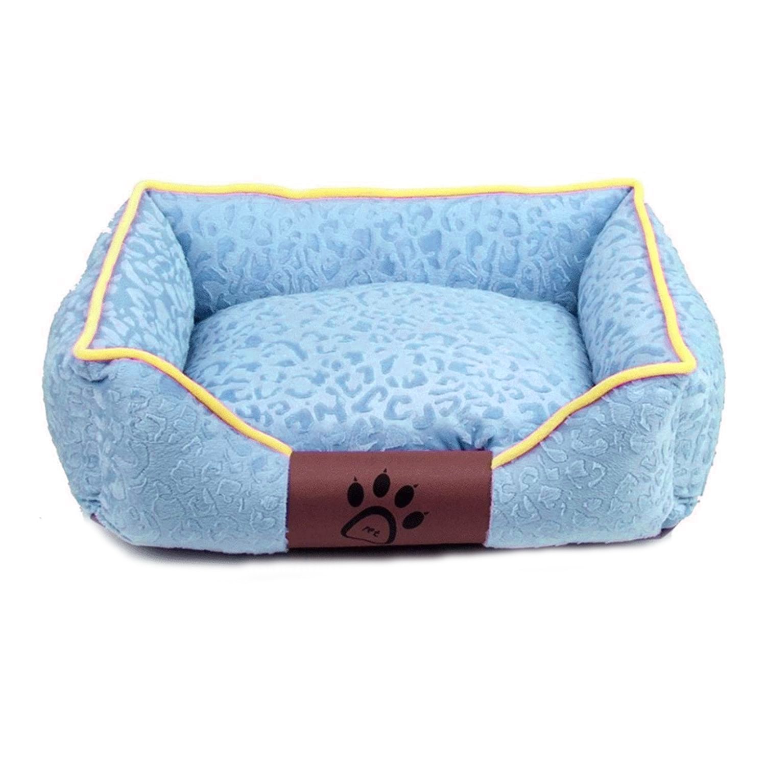 CAMA GATO IMPORTCLICK ULTRASUAVE 36X46 CM COLCHÓN CELESTE - 1