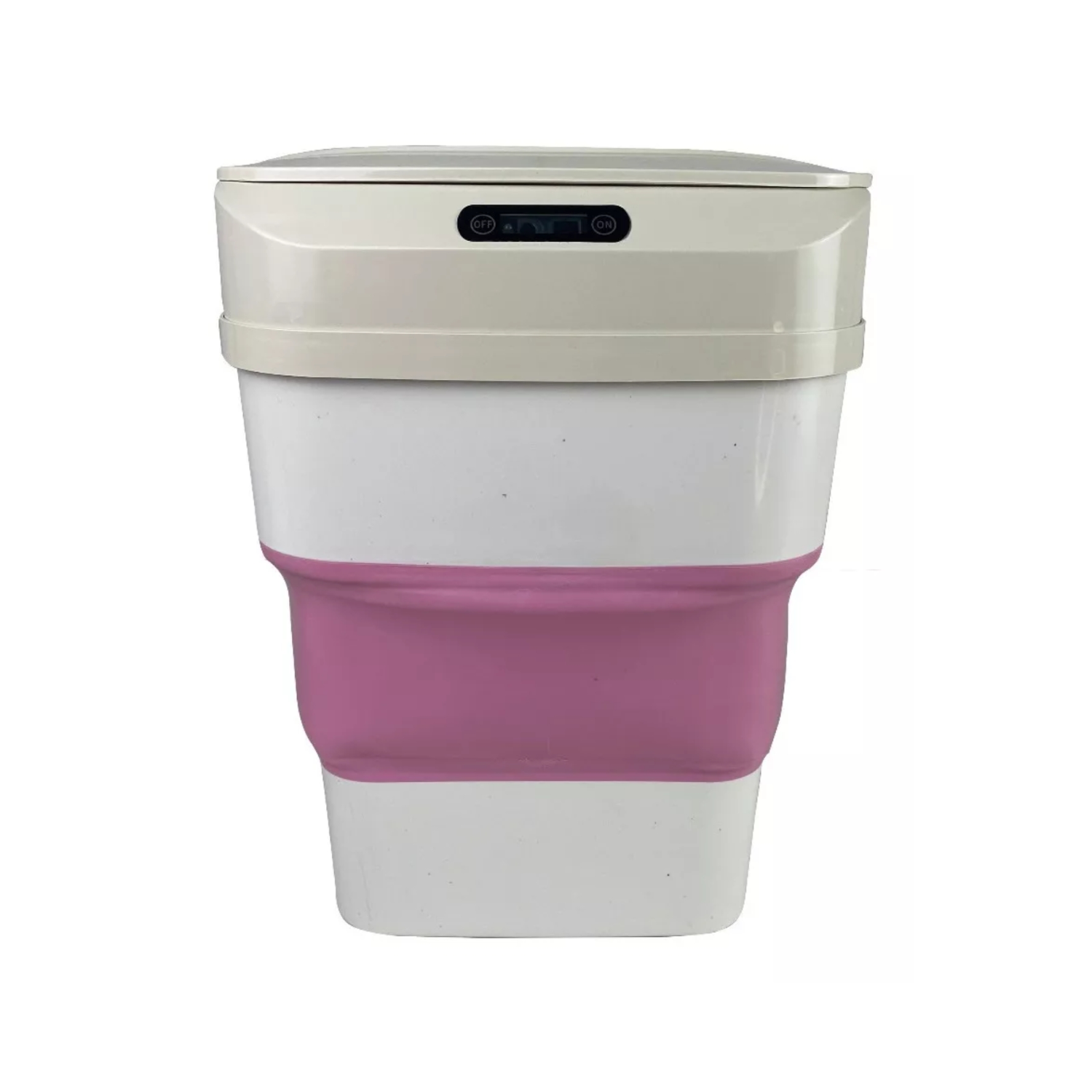 PAPELERA BASURERO INTELIGENTE SENSOR DIGITAL INFRARROJO ROSA - 1