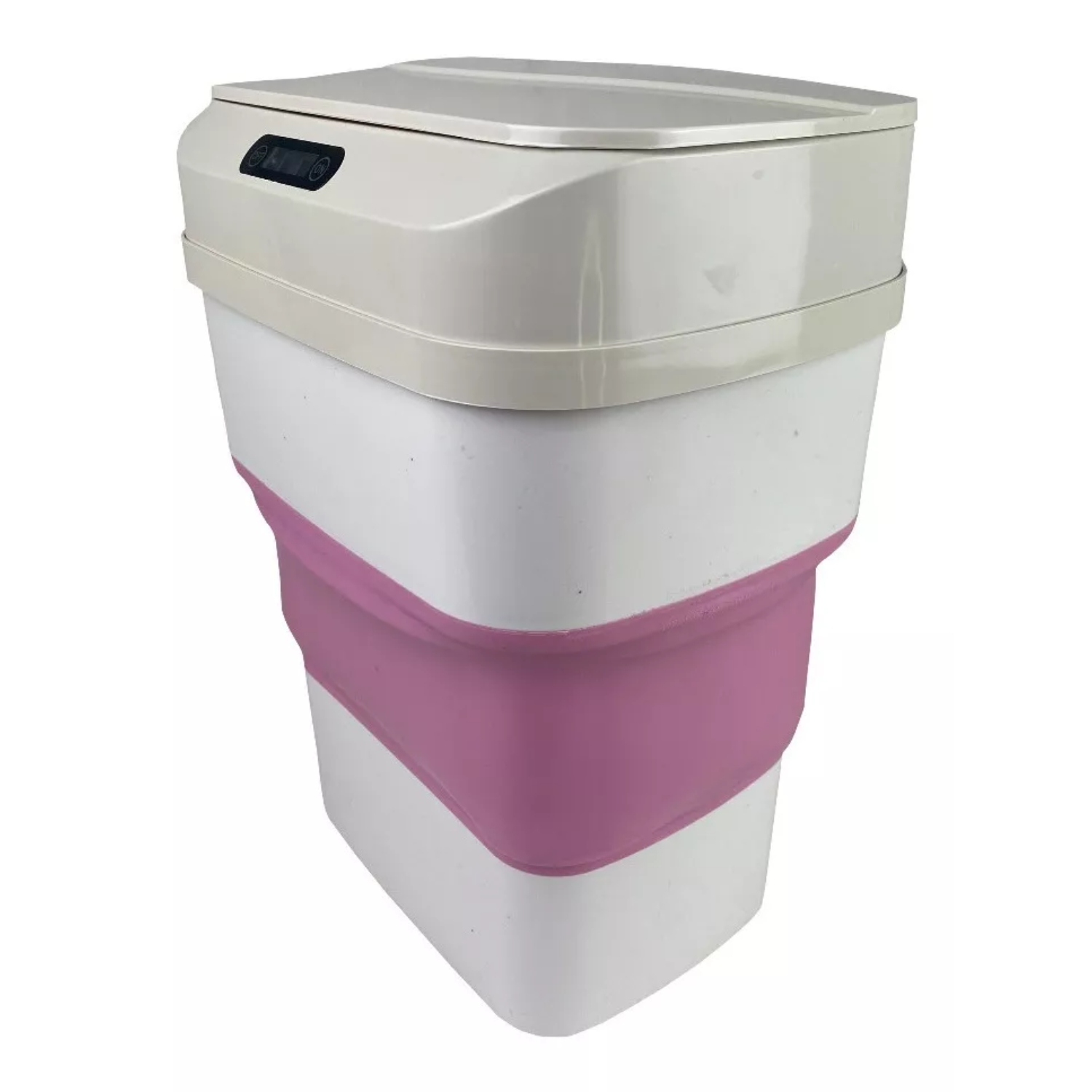 PAPELERA BASURERO INTELIGENTE SENSOR DIGITAL INFRARROJO ROSA - 2
