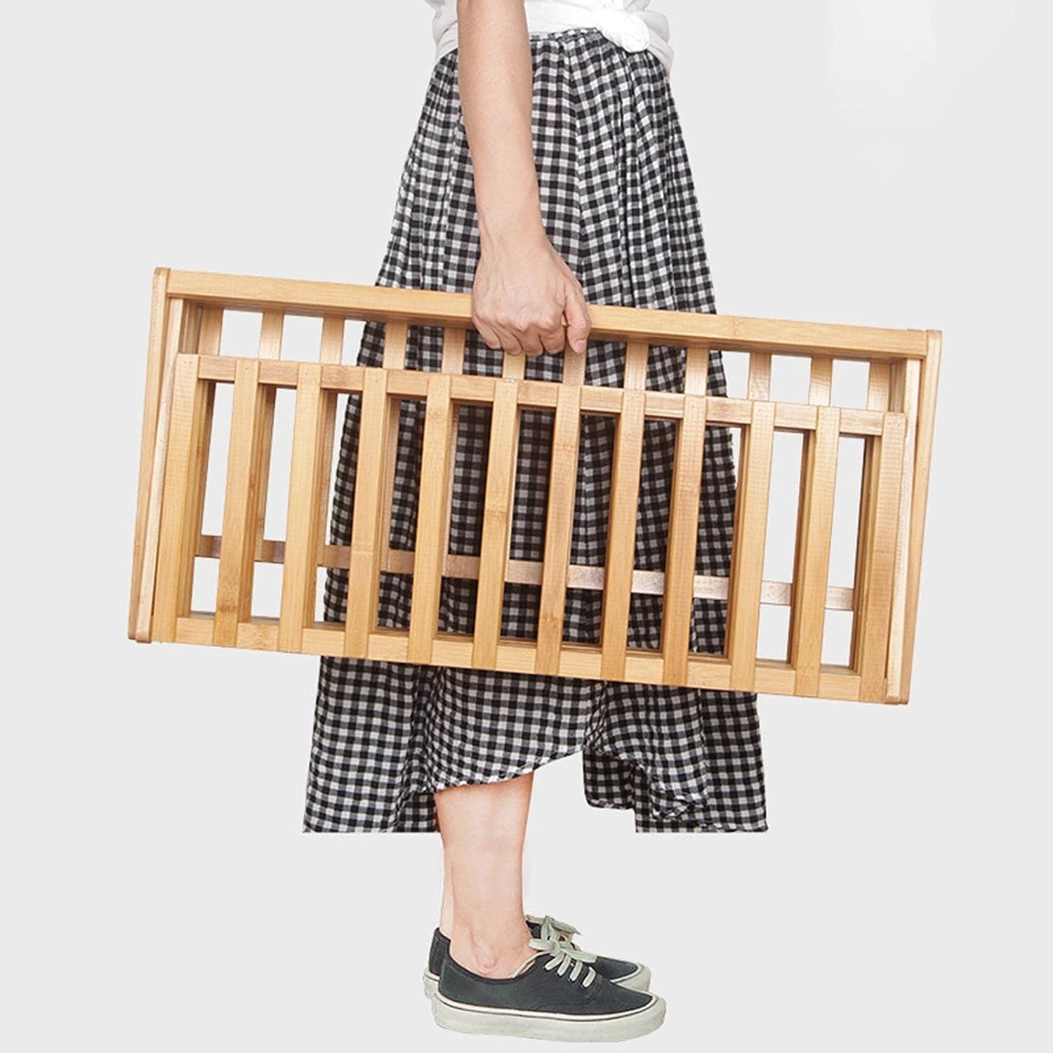ZAPATERO IMPORTCLICK HOG.877 ORGANIZADOR MADERA 4 NIVELES 68X49X26 CM CAFÉ - 5
