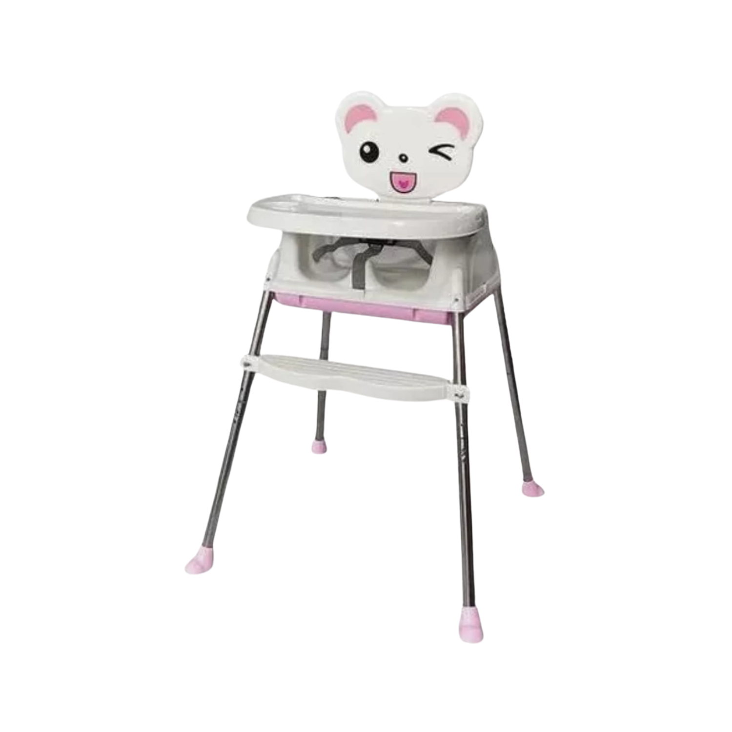 SILLA IMPORTCLICK INF.93 COMER BEBÉ INFANTIL 3 EN 1 AJUSTABLE ROSADO - 1