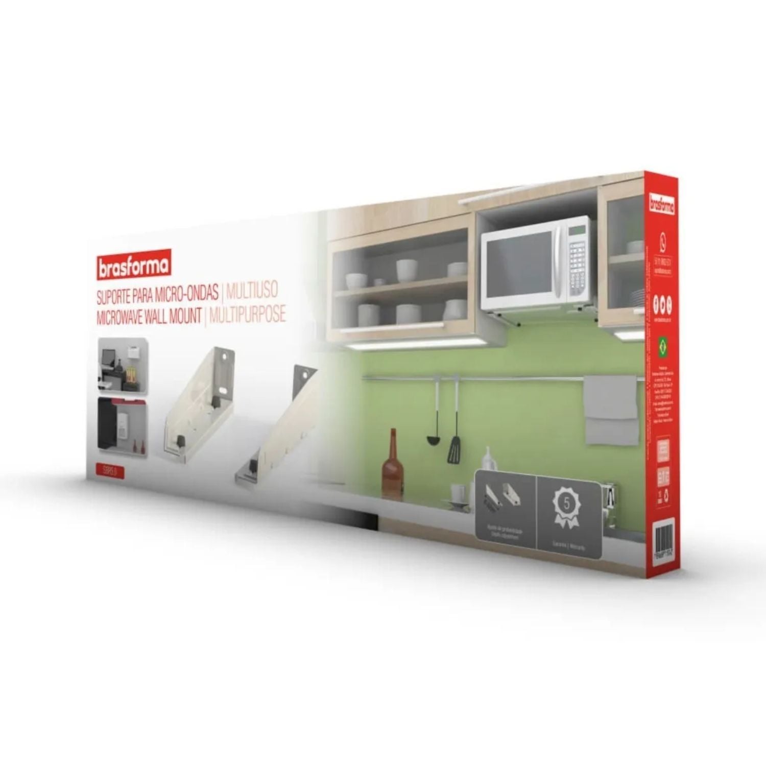 SOPORTE IMPORTCLICK HOG.397 ORGANIZADOR MULTIFUNCIONAL MICROONDAS HORNO ELÉCTRICO 30 KG NEGRO METAL - 3