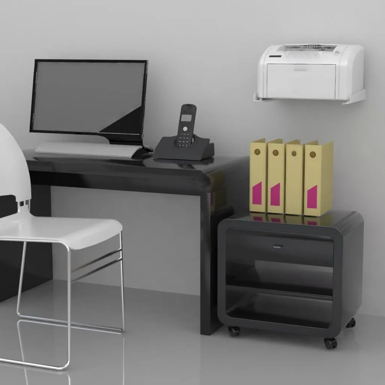 SOPORTE IMPORTCLICK HOG.397 ORGANIZADOR MULTIFUNCIONAL MICROONDAS HORNO ELÉCTRICO 30 KG NEGRO METAL - 4