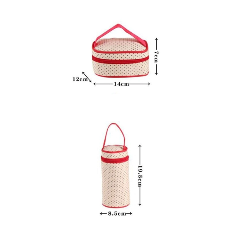 SET IMPORTCLICK INF.69 BOLSO MATERNAL 5 PIEZAS MUDADOR ROJO - 5