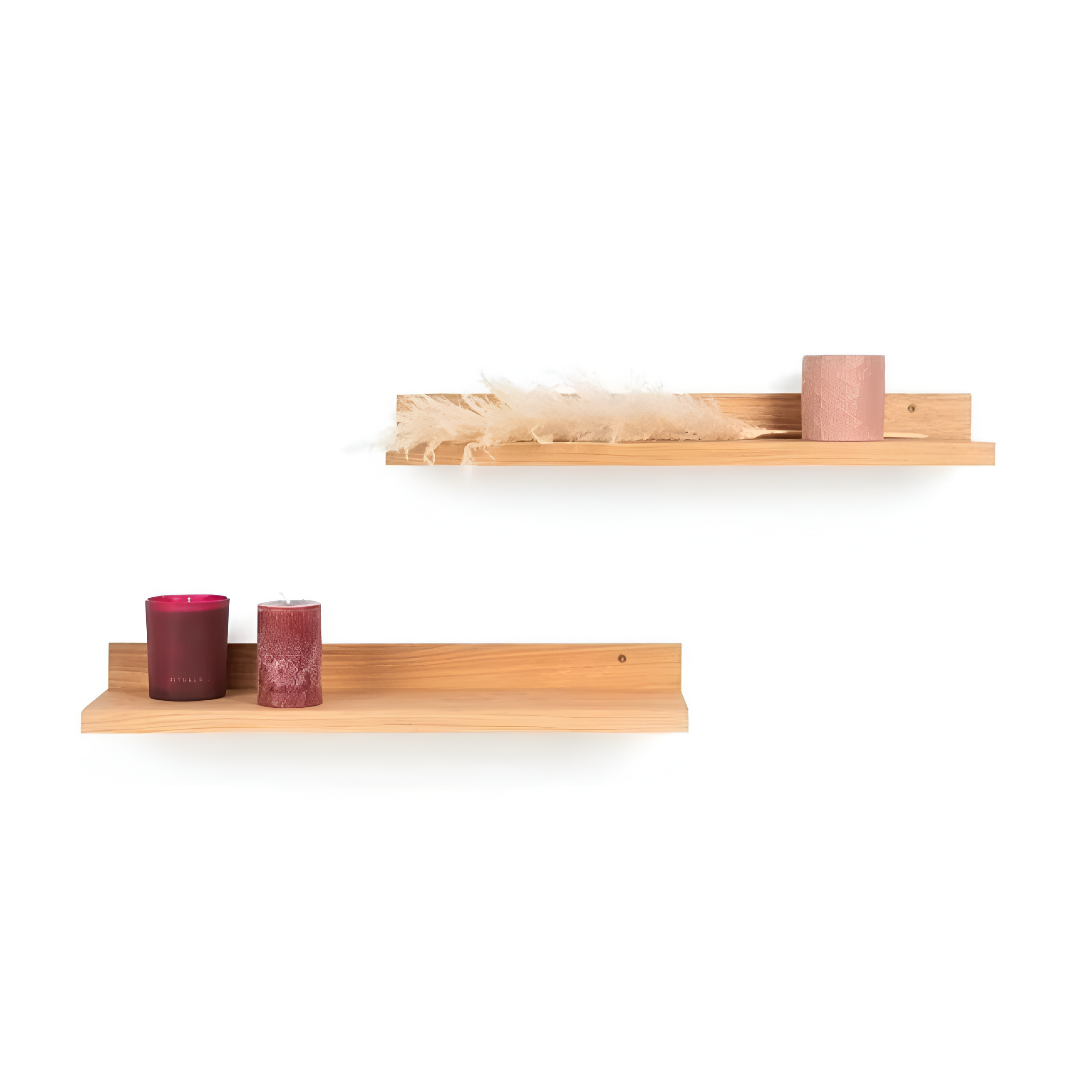 SET 4 REPISAS FLOTANTES RECTAS SOPORTE CAFÉ 2X 40 CM - 2X 60 CM - 2