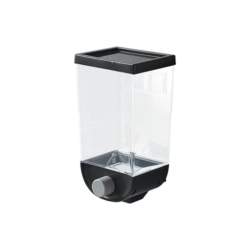 CONTENEDOR ORGANIZADOR PARED CEREALES AZÚCAR ESPECIES 1 LT NEGRO - 1