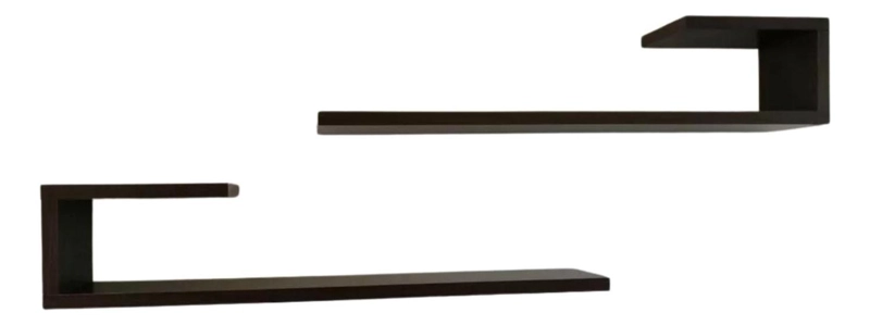 JUEGO REPISAS FLOTANTES MADERA GEO CAFE  95X45X15 CM - 2