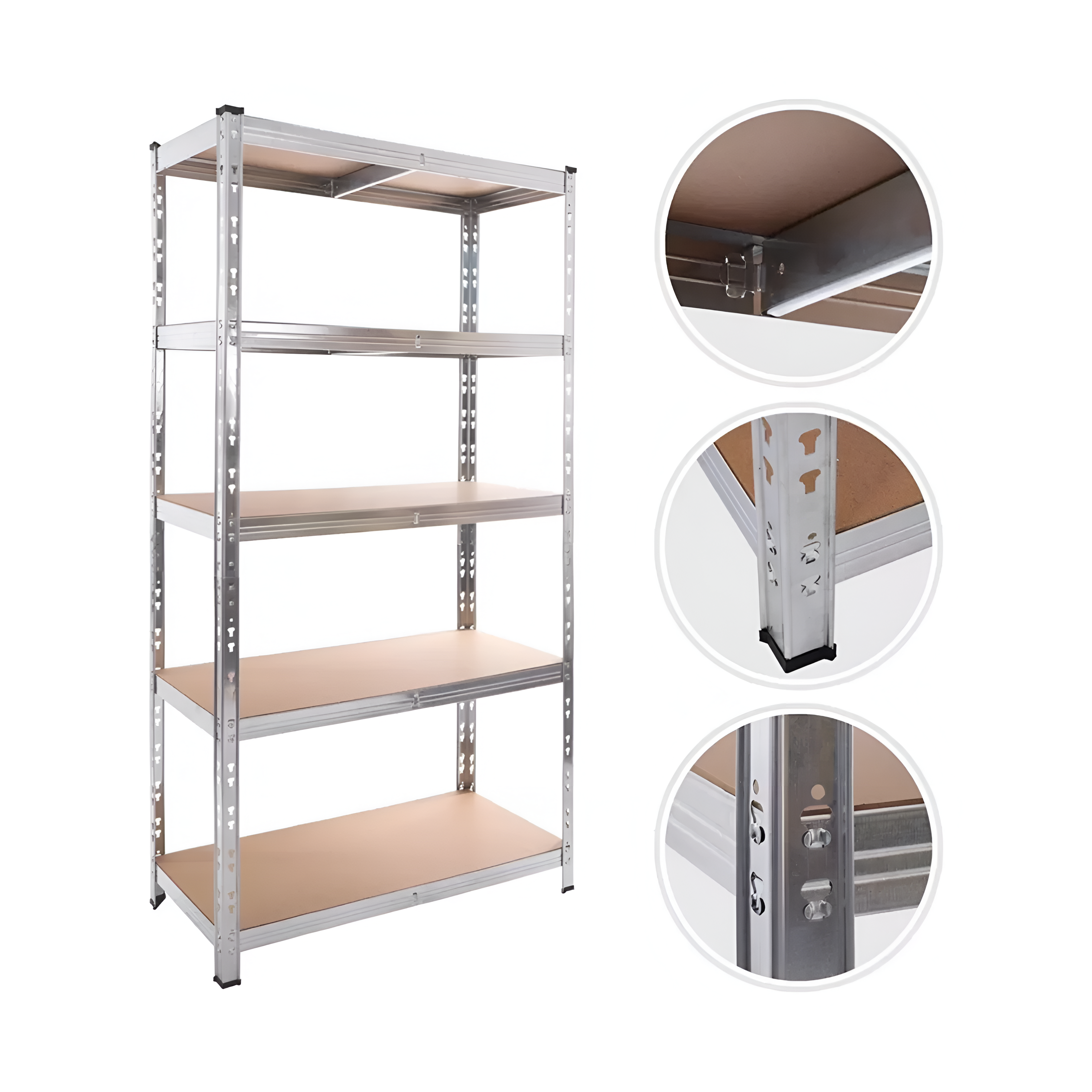 ESTANTE MULTIFUNCIONAL METAL ARMABLE 180X90X40 CM - 5