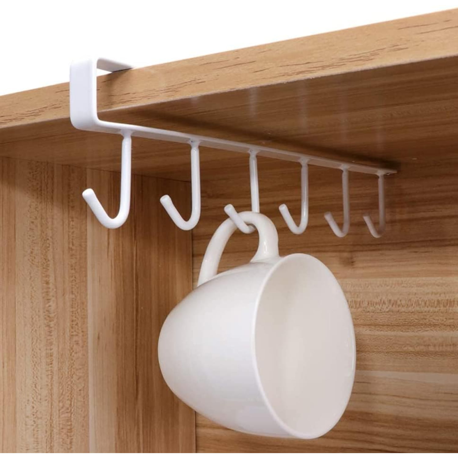 COLGADOR IMPORTCLICK HOG.615 ORGANIZADOR SOPORTE TAZAS UTENSILIOS COCINA METAL BLANCO - 4