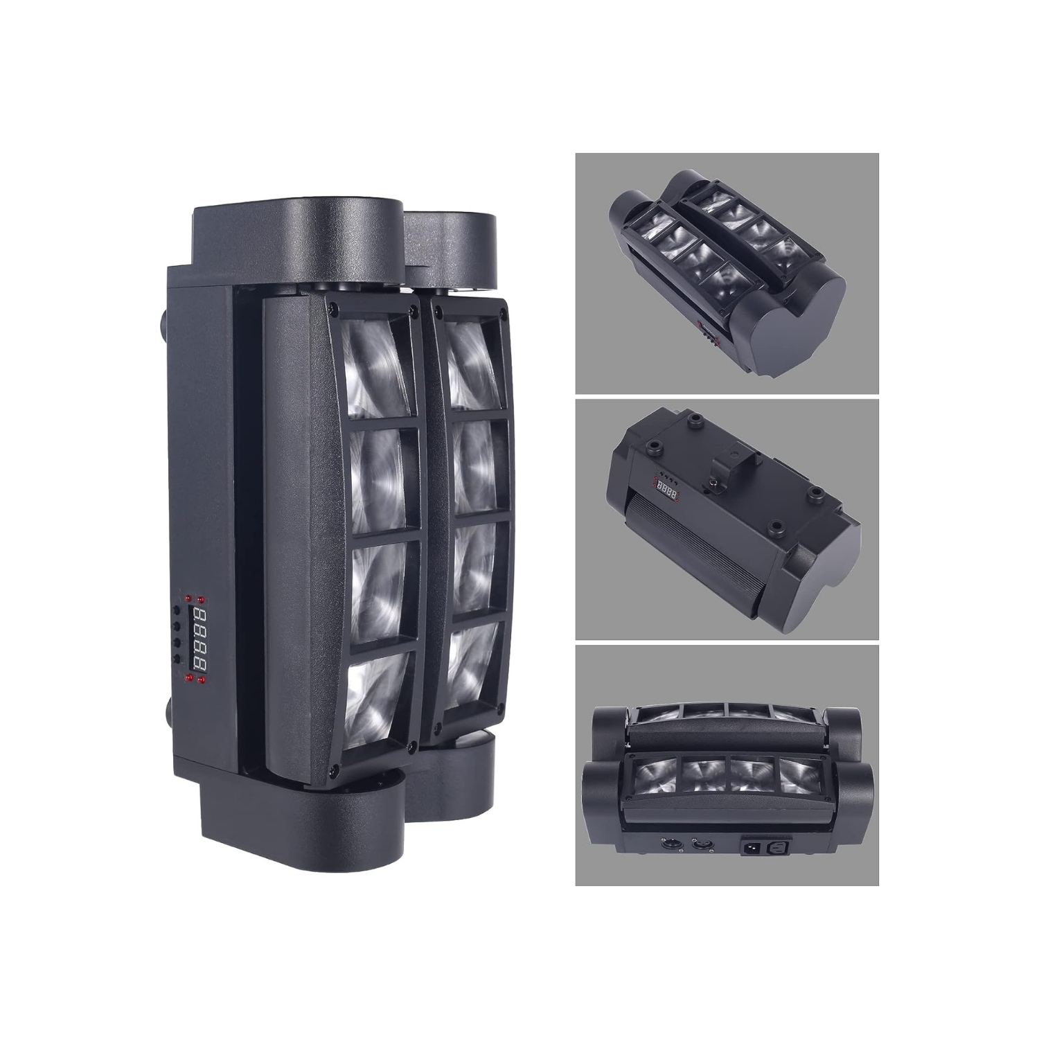 MAQUINA 8 LUCES LED IMPORTCLICK TEC.302 RGBW DJ CABEZA MÓVIL ACTIVAS POR SONIDO - 2
