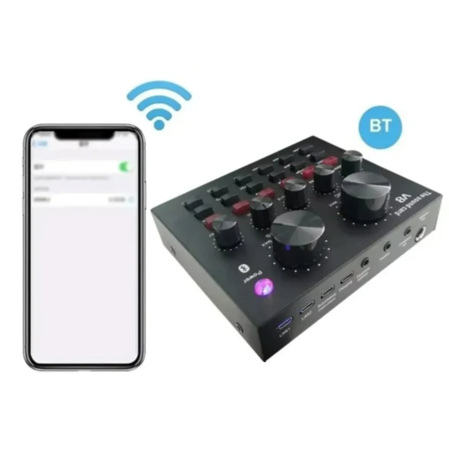 TARJETA IMPORTCLICK SONIDO USB MEZCLADOR INTERFAZ AUDIO STREAM BLUETOOTH TEC.181 - 3