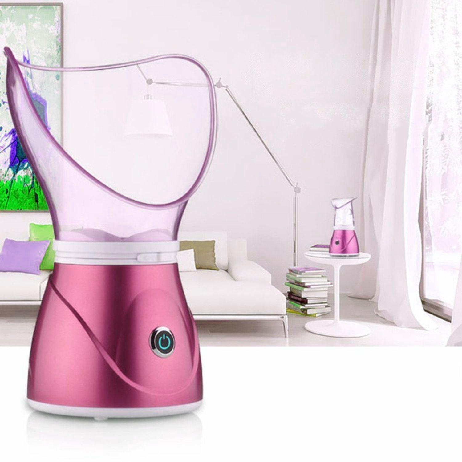 VAPORIZADOR IMPORTCLICK SAUNA FACIAL PROFESIONAL INHALADOR VAPOR SPA ROSADO - 7