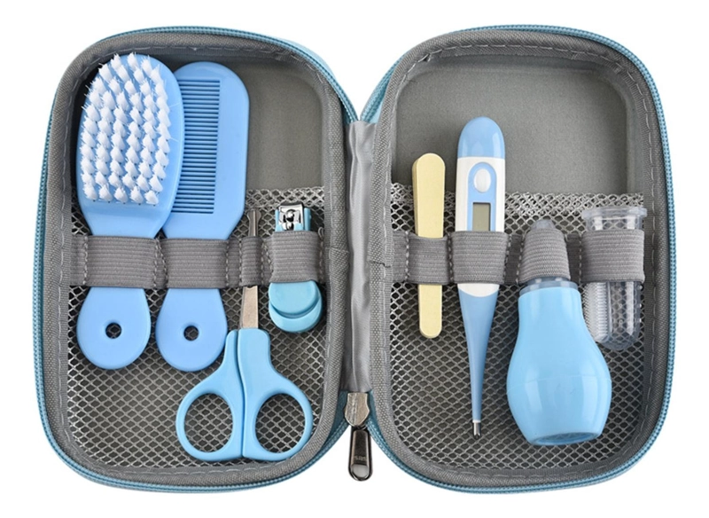 SET IMPORTCLICK INF.55 CUIDADOS MANICURE BEBÉS 8 PIEZAS CELESTE - 1