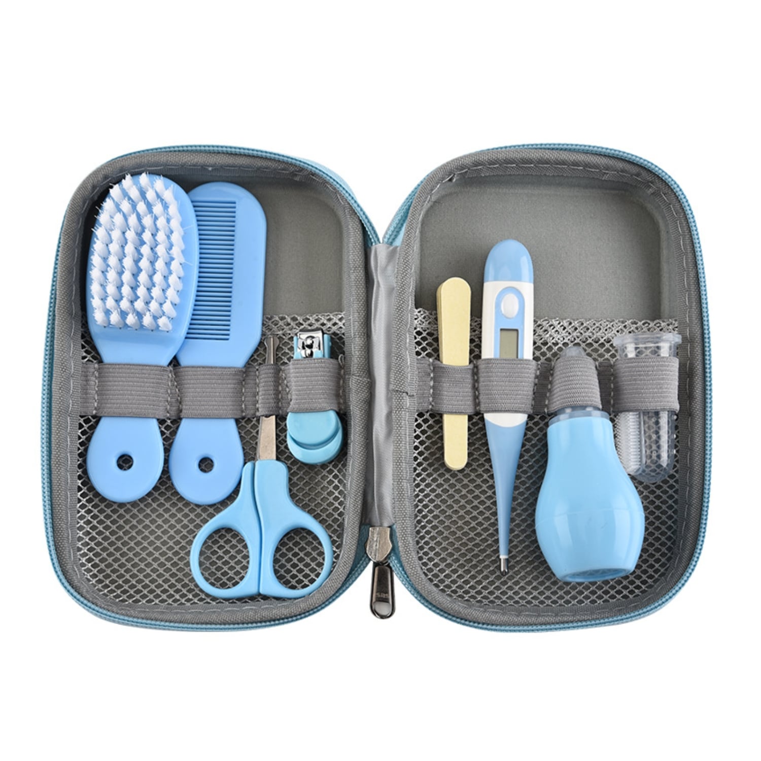 SET IMPORTCLICK INF.55 CUIDADOS MANICURE BEBÉS 8 PIEZAS CELESTE - 1