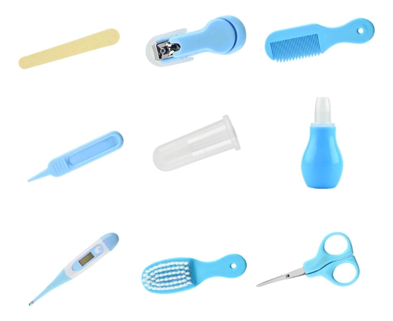 SET IMPORTCLICK INF.55 CUIDADOS MANICURE BEBÉS 8 PIEZAS CELESTE - 4