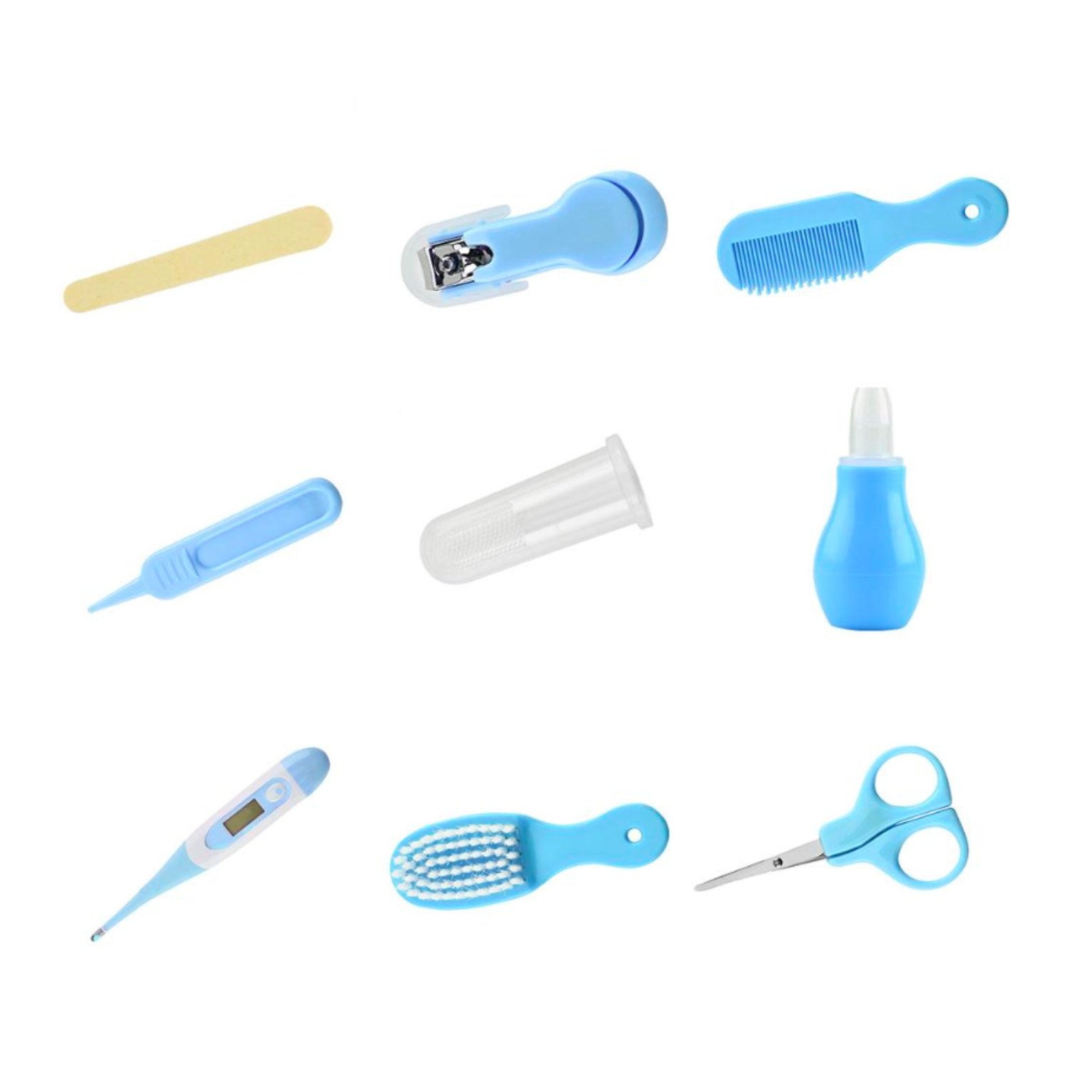 SET IMPORTCLICK INF.55 CUIDADOS MANICURE BEBÉS 8 PIEZAS CELESTE - 4