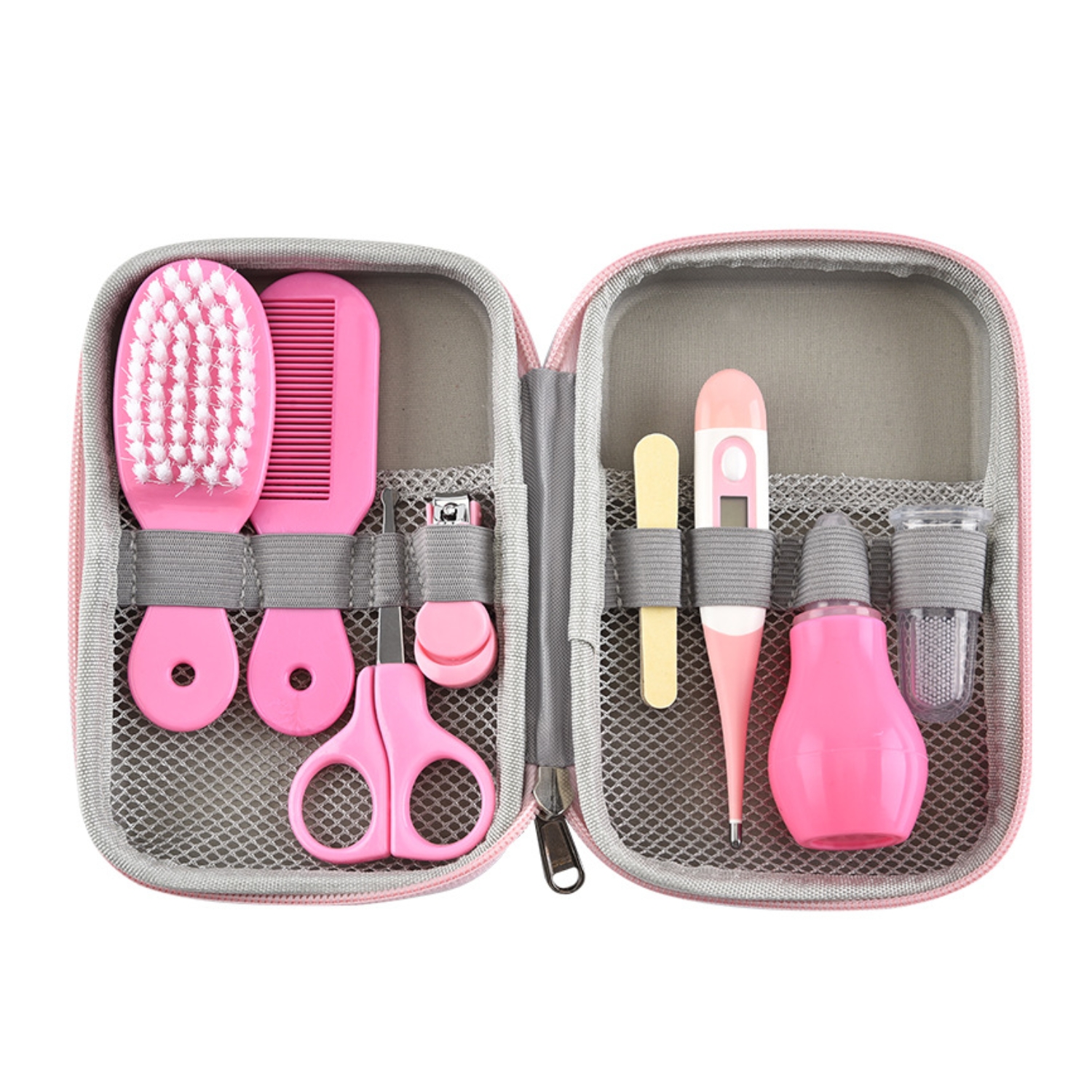 SET IMPORTCLICK INF.56 CUIDADOS MANICURE BEBÉS 8 PIEZAS ROSADO - 1
