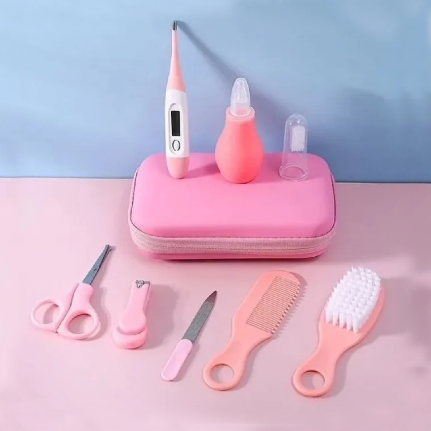 SET IMPORTCLICK INF.56 CUIDADOS MANICURE BEBÉS 8 PIEZAS ROSADO - 2