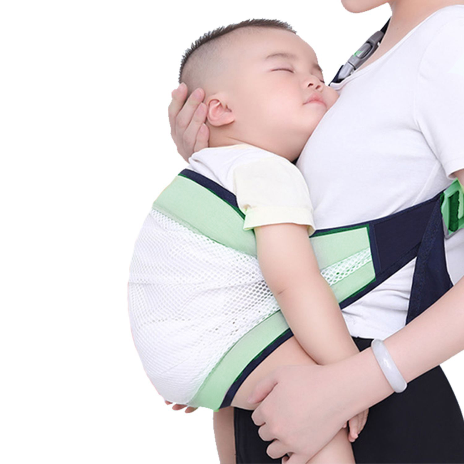 PORTABEBÉ IMPORTCLICK INF.61 FULAR CANGURO ERGONÓMICO VERDE - 3