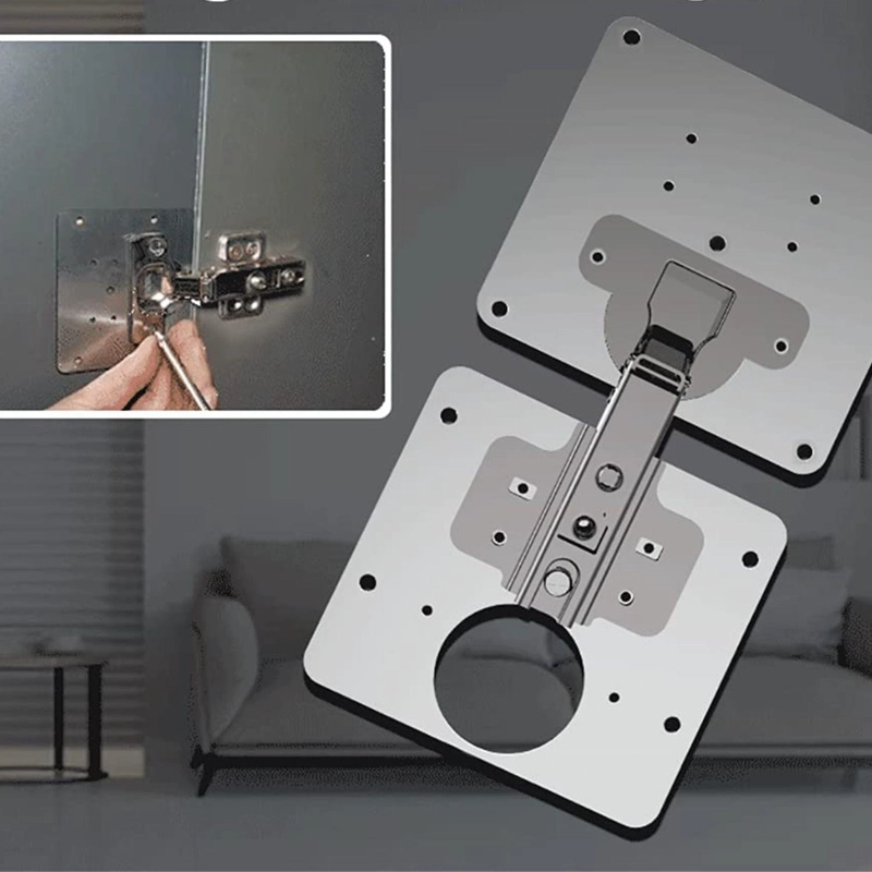 SET IMPORTCLICK 2 PLACAS REPARACIÓN BISAGRA PUERTA ARMARIO MUEBLE HOG.437 - 6