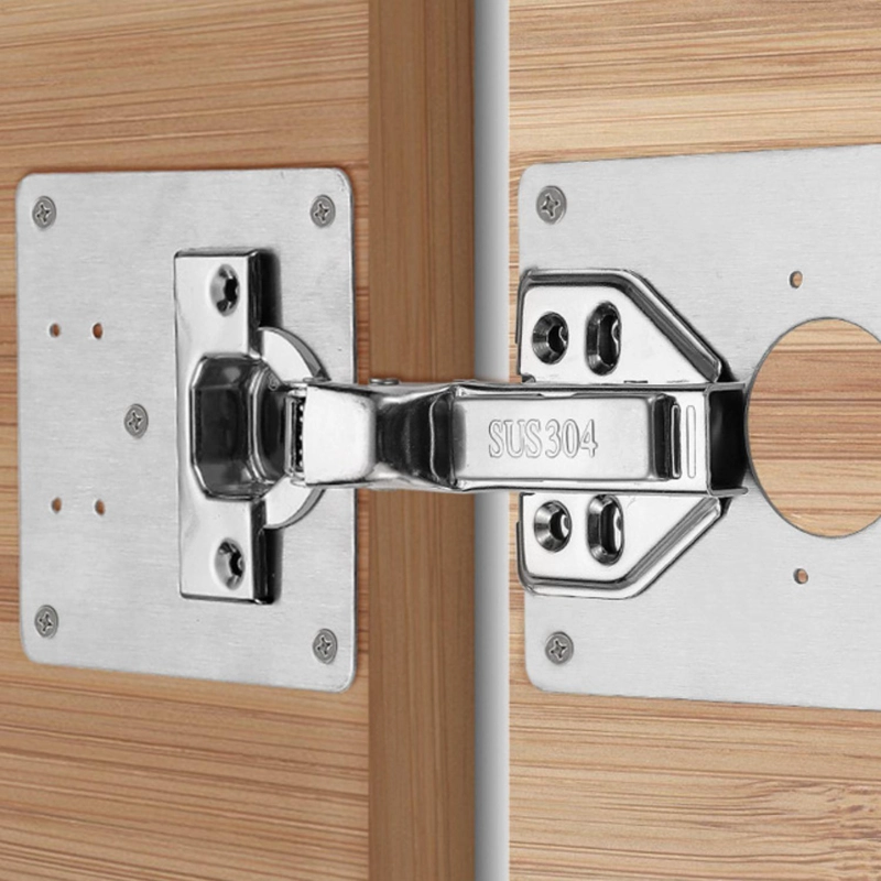 SET IMPORTCLICK 2 PLACAS REPARACIÓN BISAGRA PUERTA ARMARIO MUEBLE HOG.437 - 9