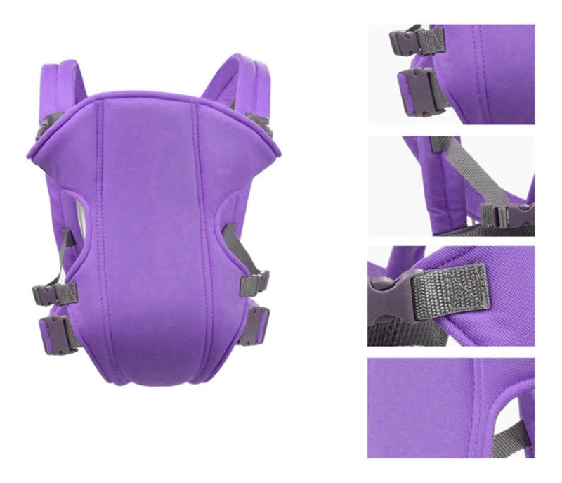 MOCHILA IMPORTCLICK INF.65 PORTABEBÉS ERGONÓMICA ACOLCHADO VIOLETA - 4