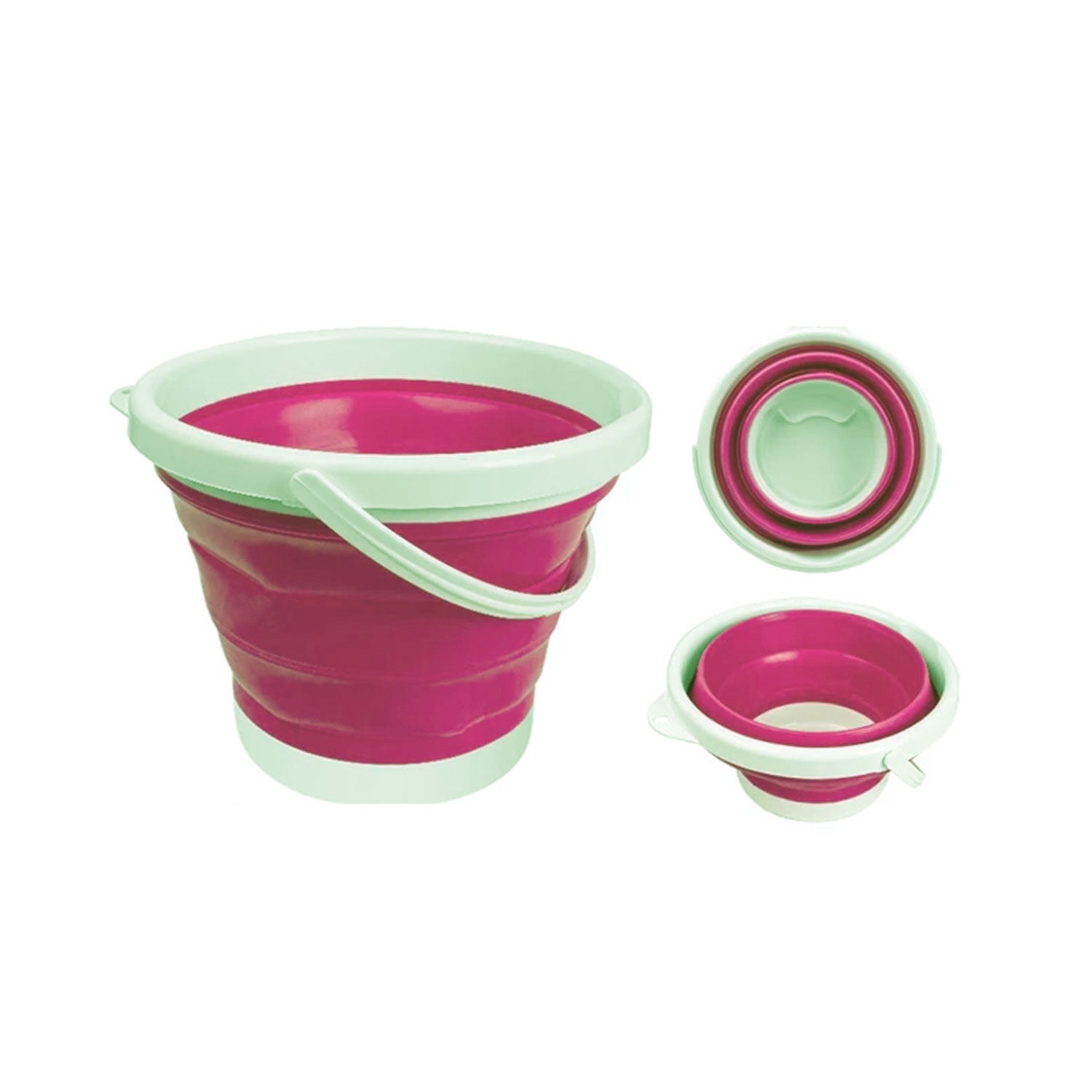 LAVADORA IMPORTCLICK PORTÁTIL LIMPIEZA PLEGABLE 18 WATT ROSADO - 3