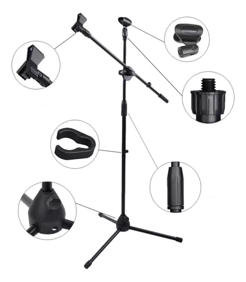 ATRIL IMPORTCLICK PEDESTAL MICRÓFONO BOOM AJUSTABLE 1.5 MT TEC.182 - 5