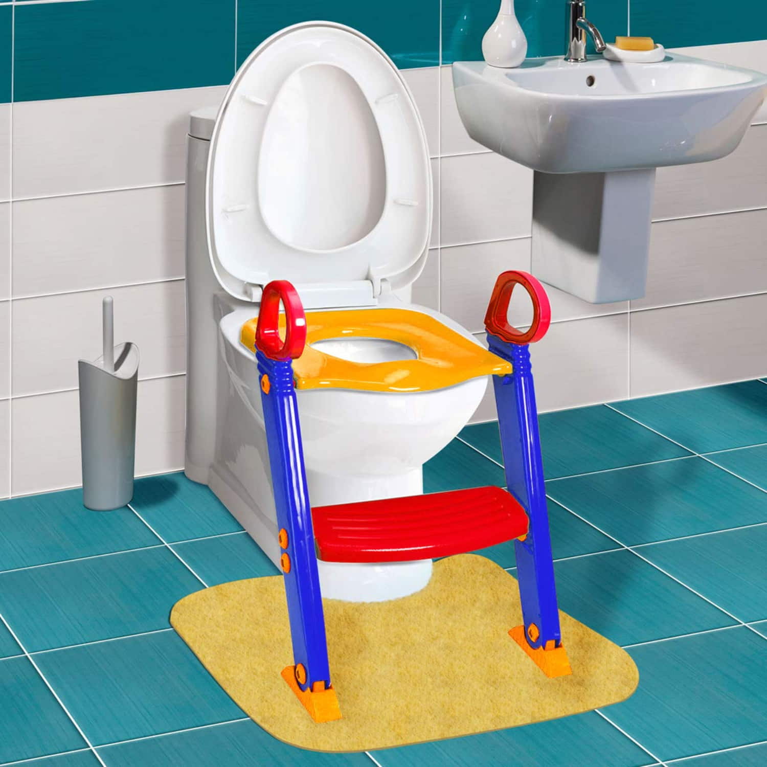 ASIENTO IMPORTCLICK INF.120 ENTRENAMIENTO INODORO BAÑO ESCALERA INFANTIL MULTICOLOR - 5