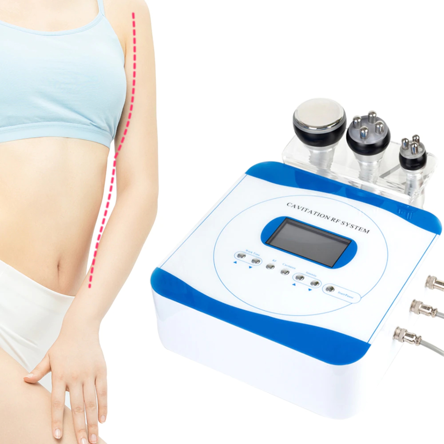 MAQUINA DE RADIOFRECUENCIA IMPORTCLICK SAL.41 CAVITACIÓN BELLEZA FACIAL CORPORAL 3 EN 1 - 2