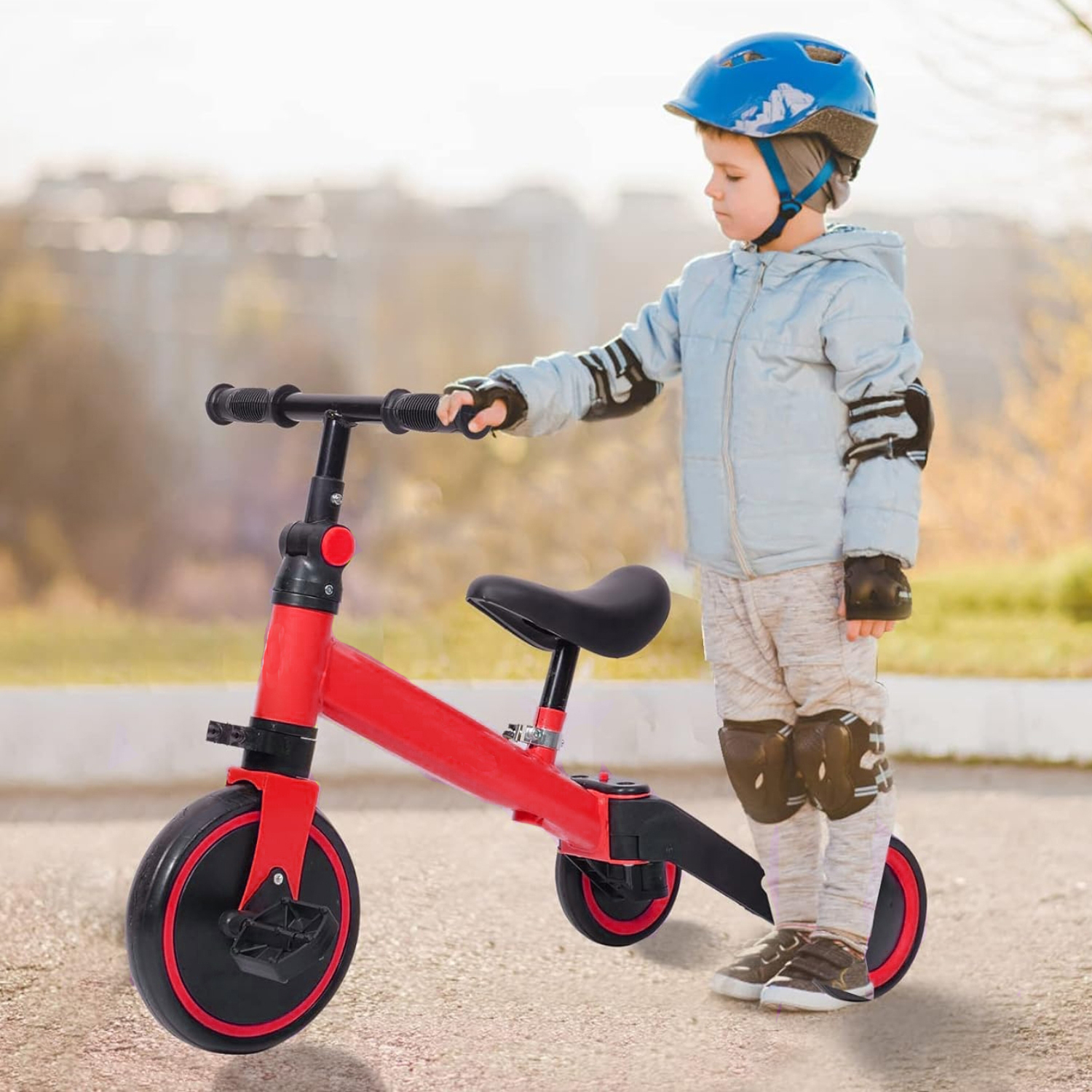 TRICICLO IMPORTCLICK INF.130 MINI EQUILIBRIO APRENDIZAJE INFANTIL ROJO - 7