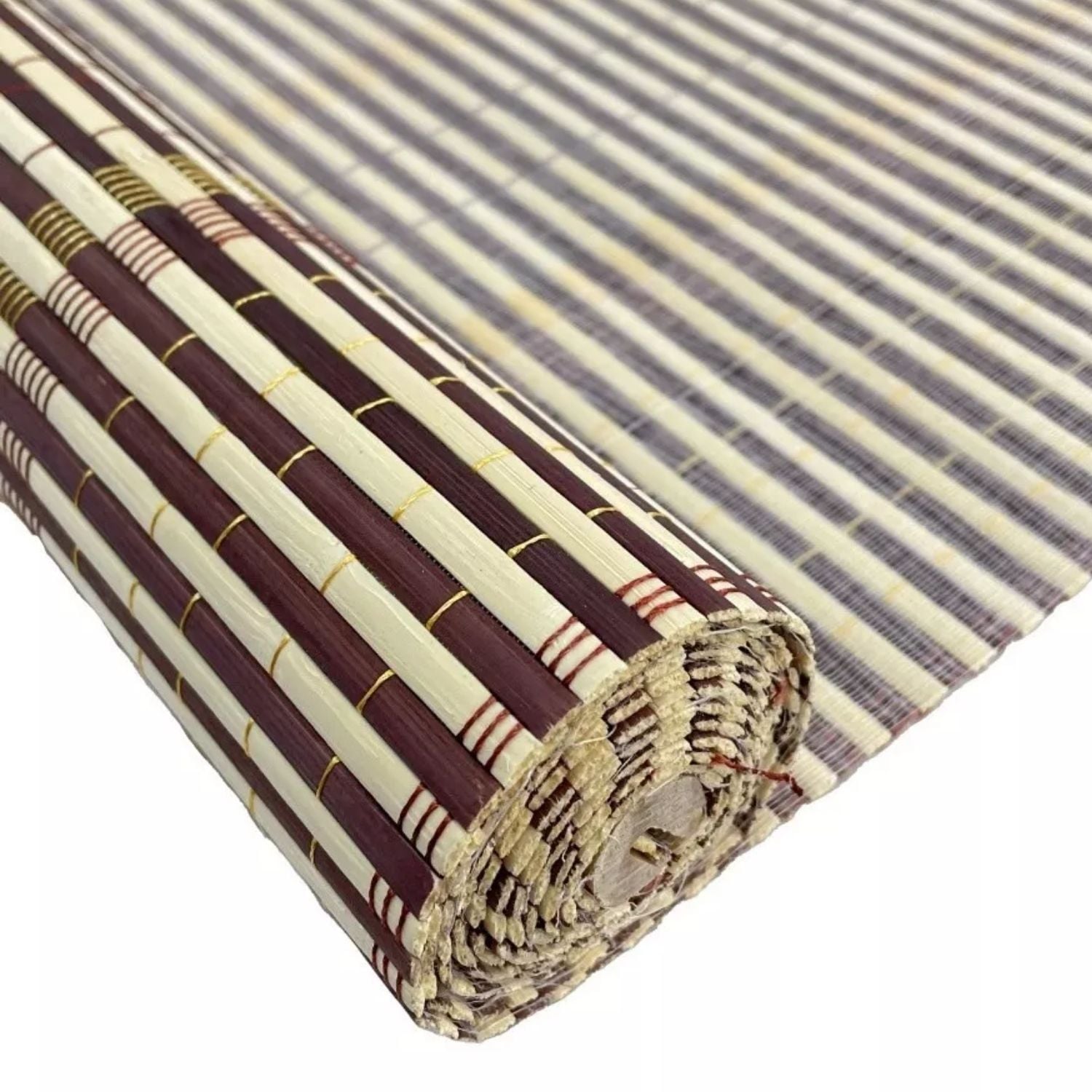 CORTINA PERSIANA ROLLER ENROLLABLE BAMBÚ CHOCOLATE 120X180 CM - 4