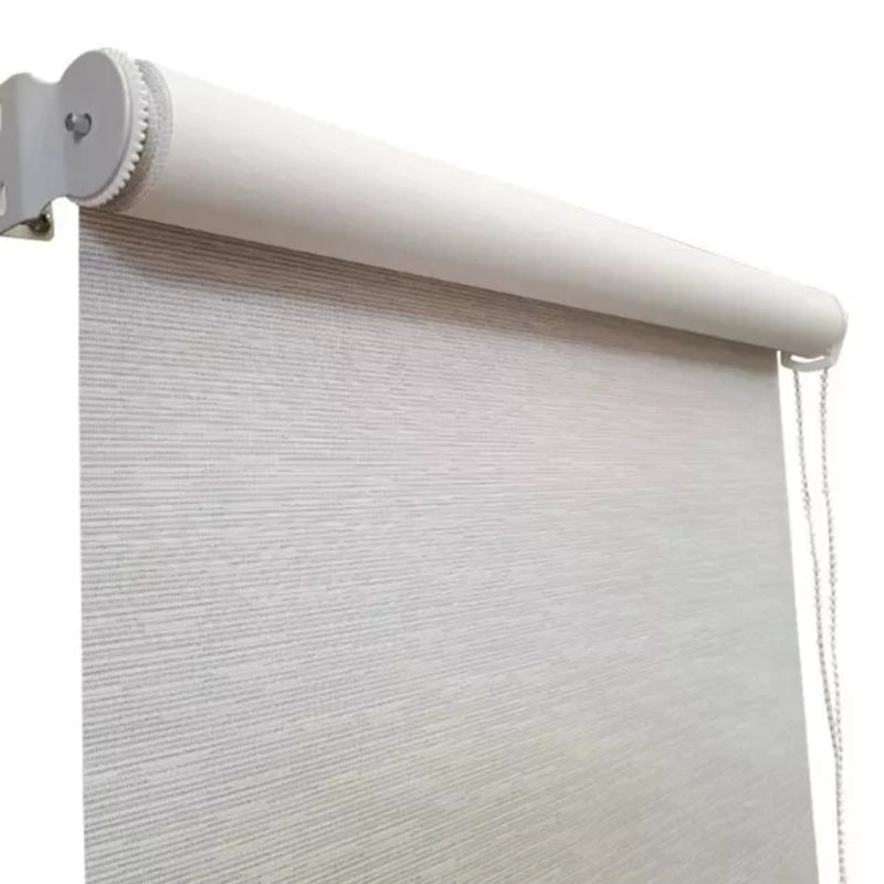 CORTINA ROLLER BLACKOUT GRIS DISEÑO JASPEADO 60X240 CM - 2