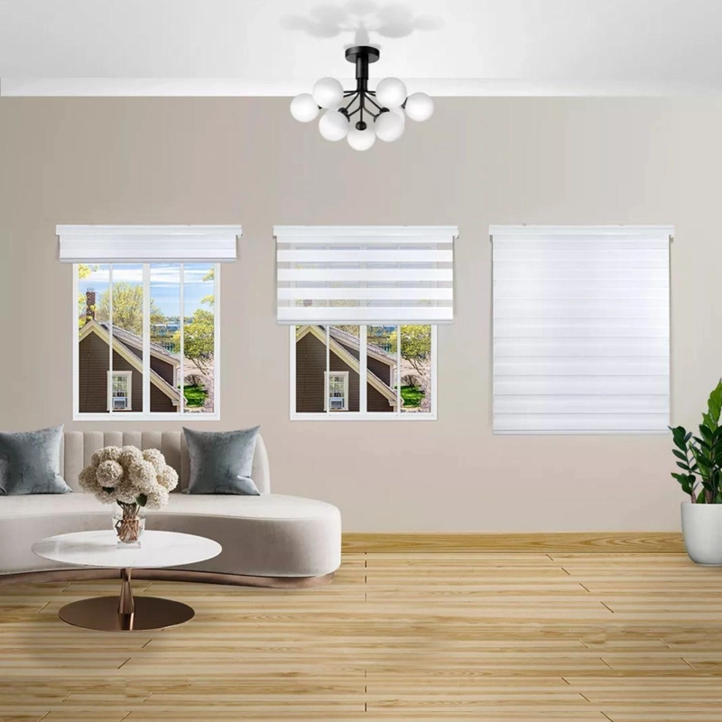 CORTINA ROLLER DUO ZEBRA DIA NOCHE BLANCO 80X200 CM - 2