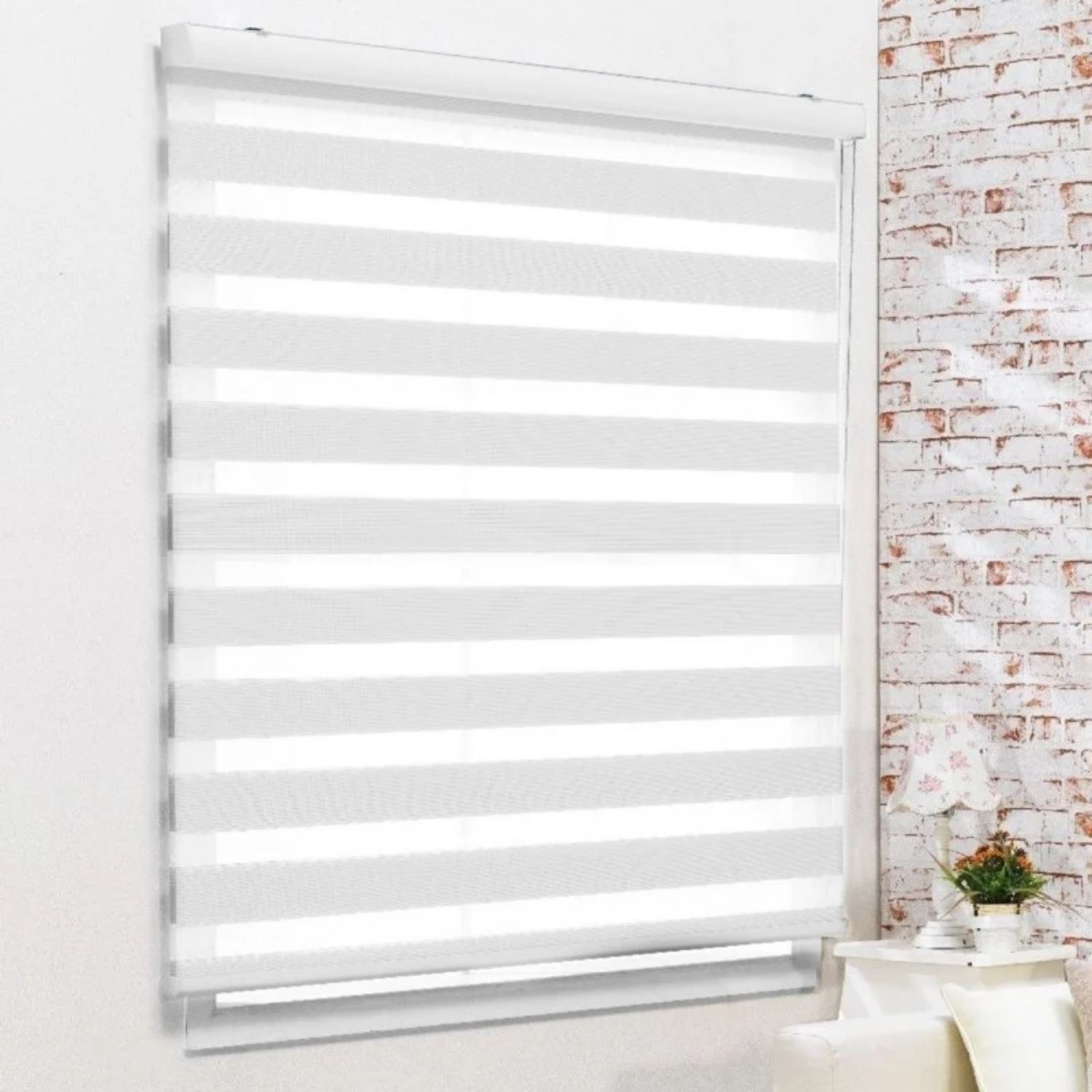 CORTINA ROLLER PERSIANA DÚO BLANCA 160X220 CM - 3