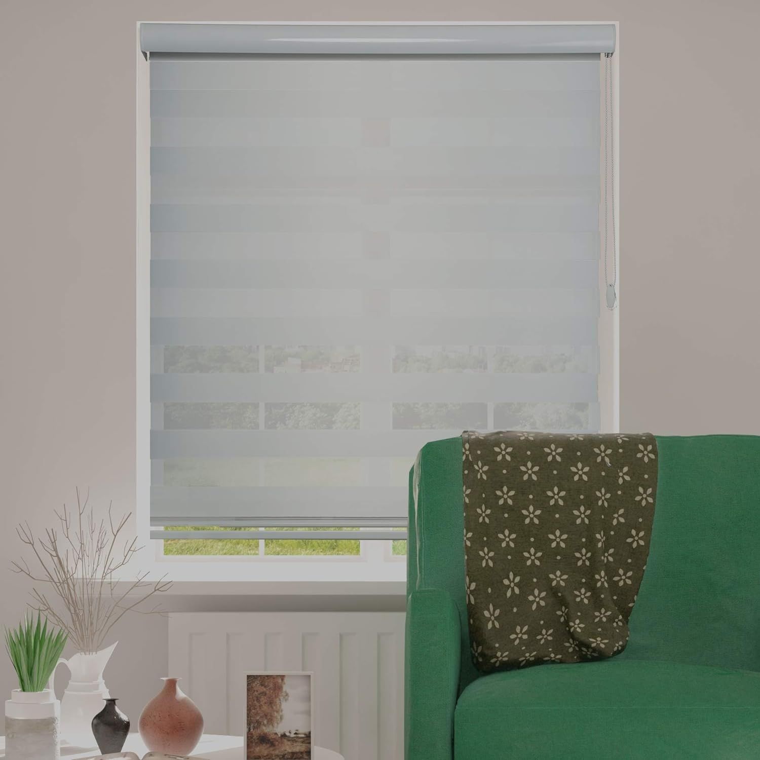 CORTINA ROLLER PERSIANA DÚO BLANCA 160X220 CM - 5