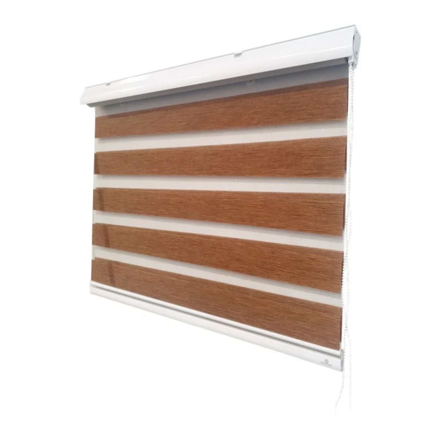 CORTINA ROLLER DÚO MADERA CAFÉ 60X220 CM - 2