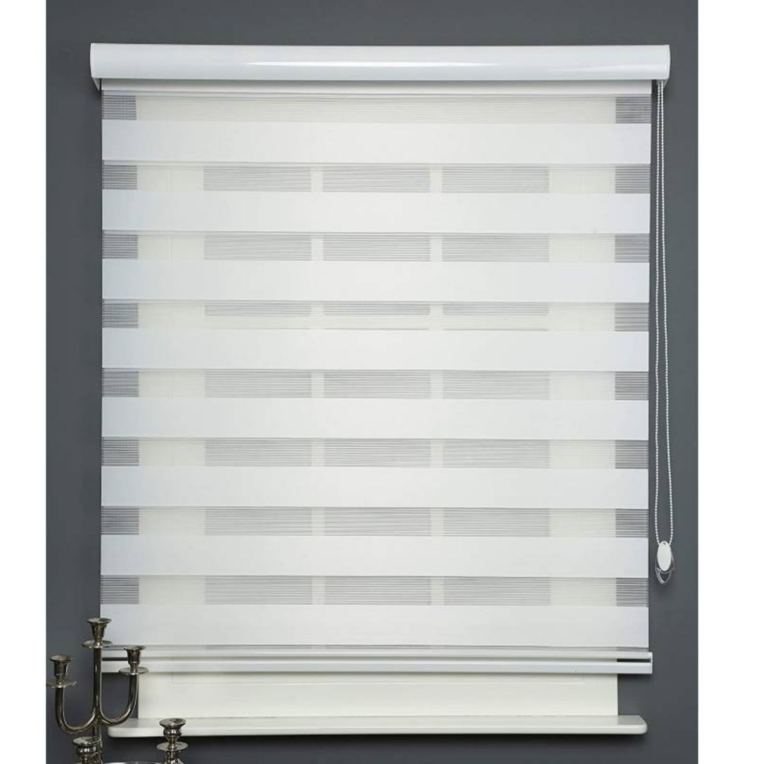 CORTINA ROLLER PERSIANA DÚO BLANCA 180X220 CM - 2