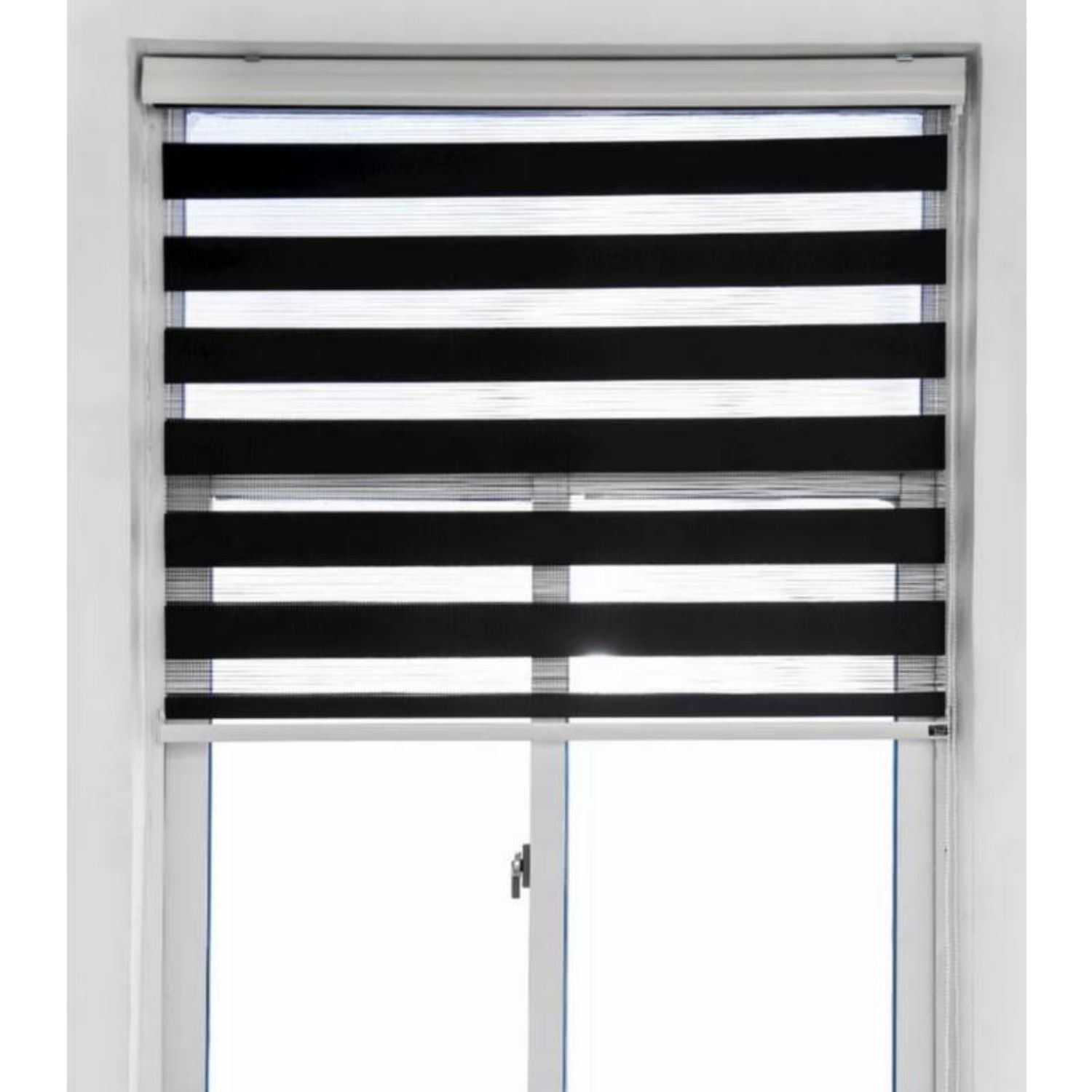 CORTINA ROLLER DÚO ZEBRA NEGRA 60X220 CM - 2