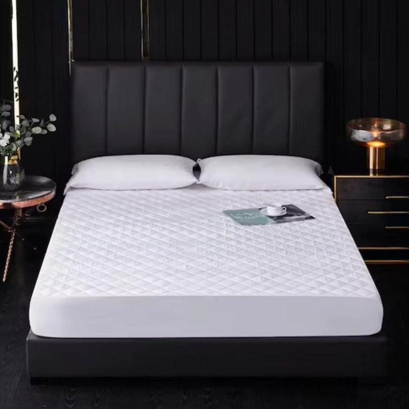 CUBRECOLCHÓN IMPORTCLICK BLANCO LISO IMPERMEABLE KING HIPOALERGÉNICO 200X180X37 CM - 2