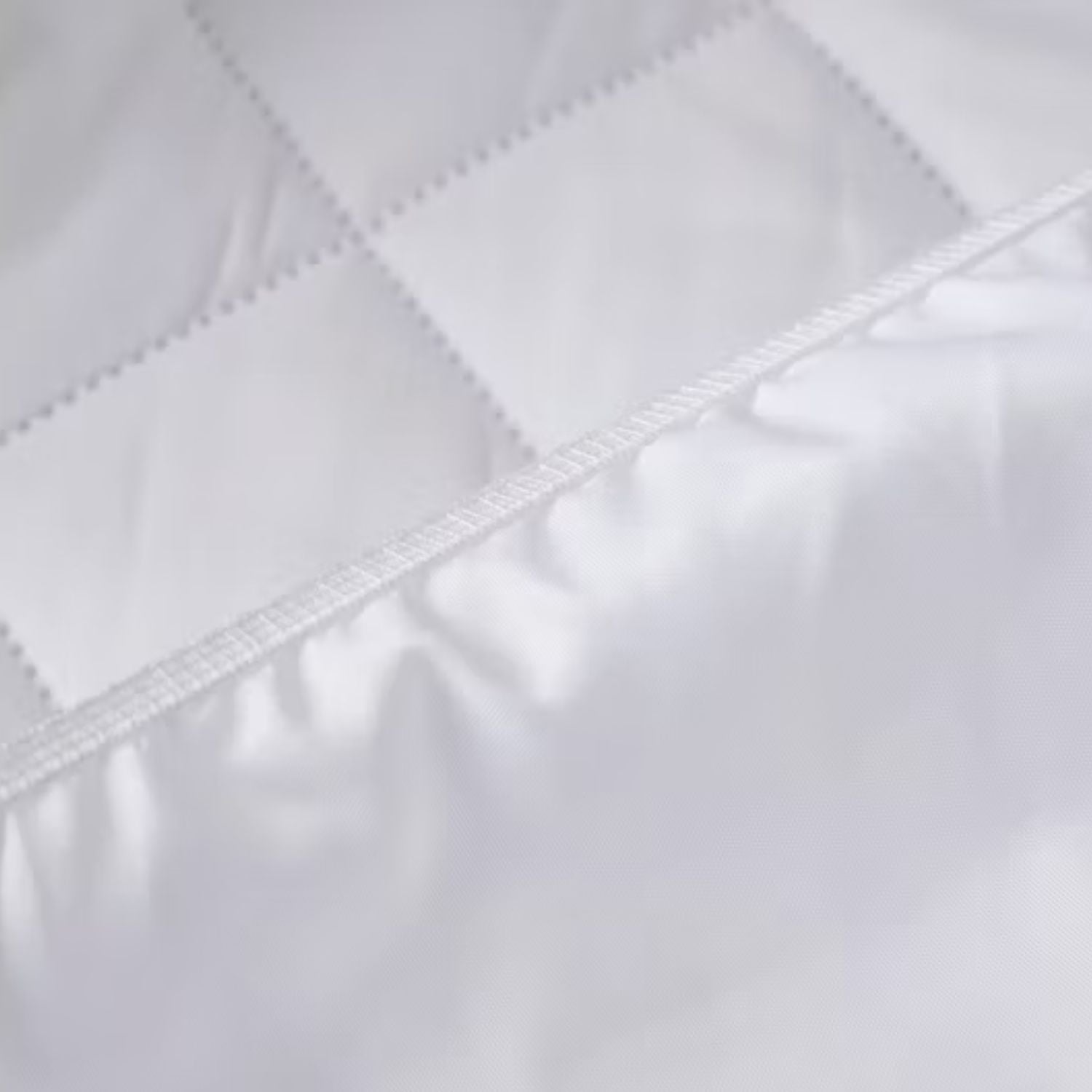 CUBRECOLCHÓN IMPORTCLICK BLANCO LISO IMPERMEABLE PLAZA MEDIA HIPOALERGÉNICO 105X200X37 CM - 3