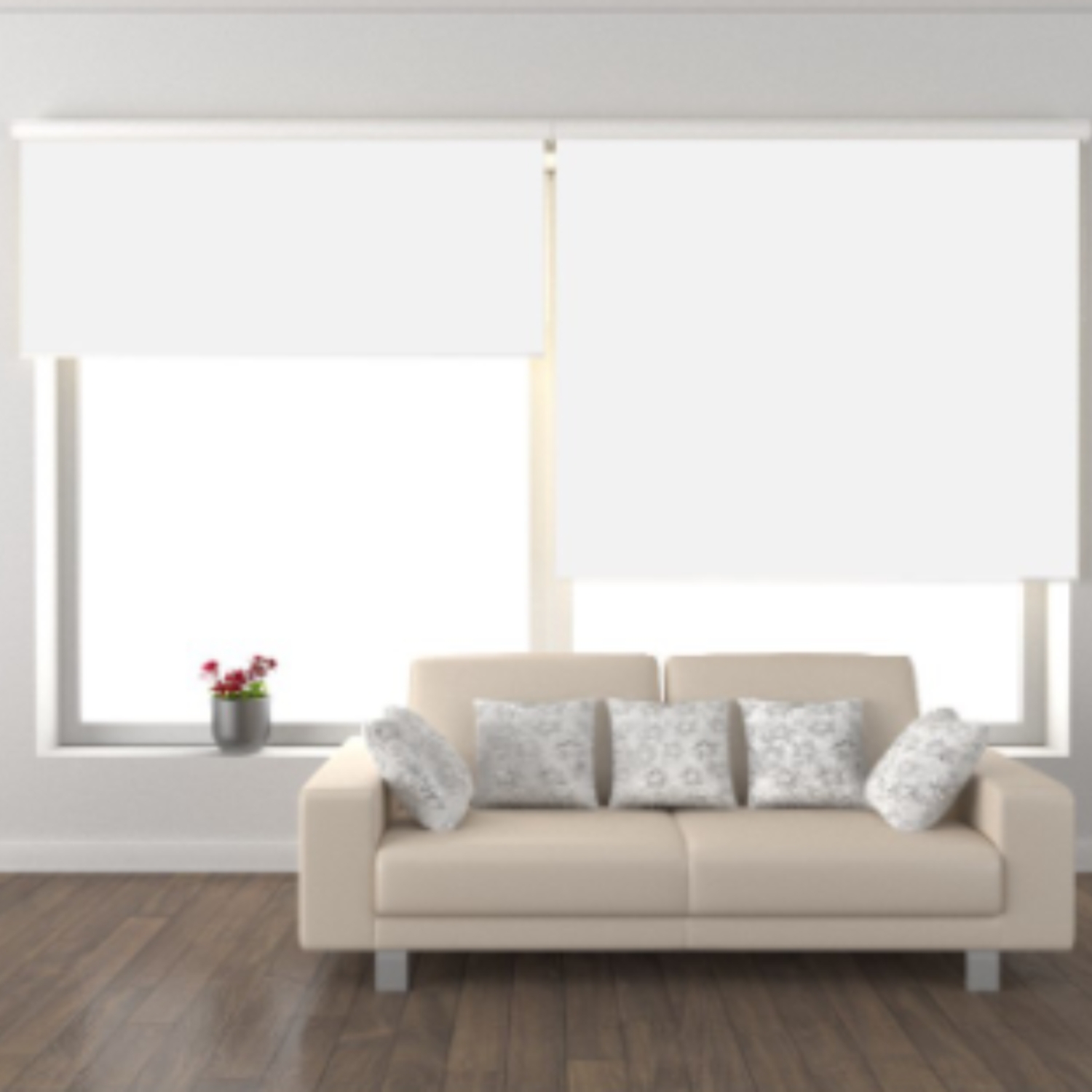 CORTINA ROLLER BLACK OUT BLANCO 150X240 CM - 4