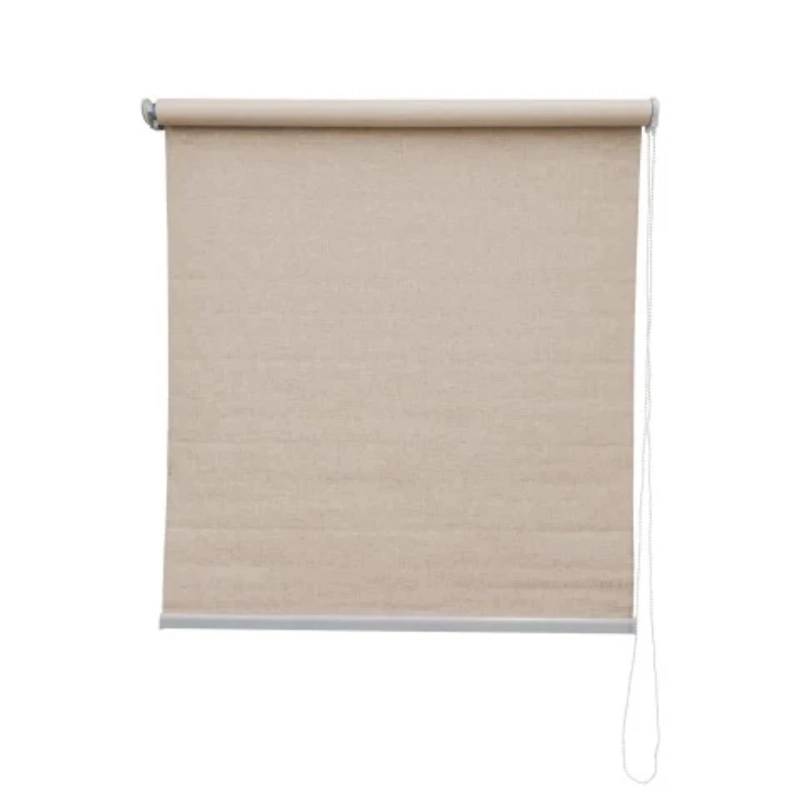 CORTINAS BLACKOUT LINO BEIGE 120X120 CM - 1