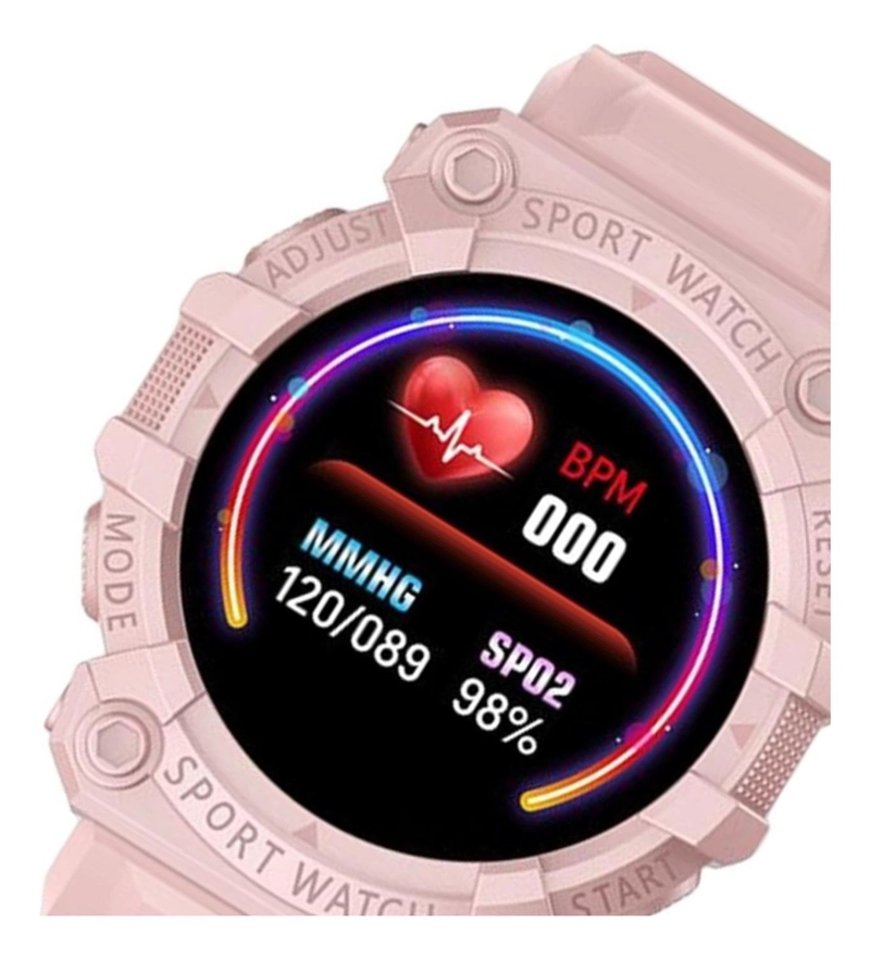 SMARTBAND TEC.347 ROSADO CARGA USB DEPORTIVO - 3